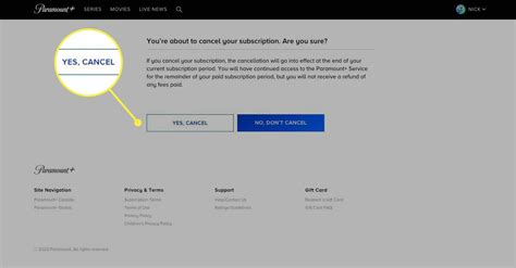 how do i cancel my paramount subscription on prime video